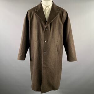 BERGFABEL Size S Brown Wool Trench Coat